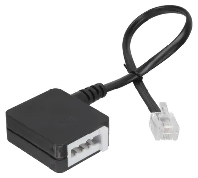 Produktbild von InLine TAE Adapterkabel, RJ11 Stecker auf TAE-N Buchse, 0,2 m, RJ-11, TAE (N), Schwarz, 14 g, 140 mm