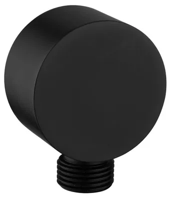 Produktbild von Aqualine Duschanschluss, Durchmesser 50mm, Schwarz matt
