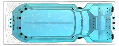 Productafbeelding van Relaxpool Sprudelbad Outdoor Whirlpool Hydromassagewanne Massagebad 585x230cm