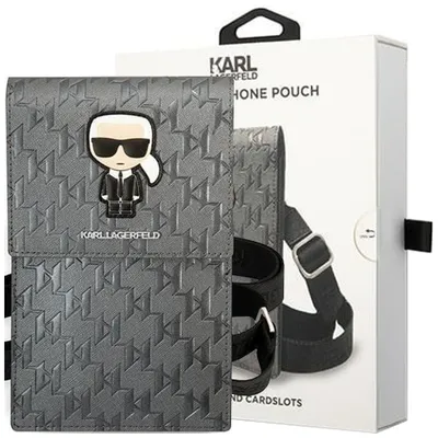 Produktbild von Karl Lagerfeld Torebka KLWBSAMIPG silber Ikonik Karl Monogram Patch Schutzhülle