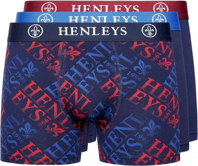 Produktbild von Henleys - "Rutlers" Boxershorts für Herren(3er-Pack) BG1319 (XL) (Bunt)