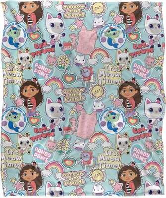 Image de Gabby's Dollhouse - Couverture de chat, Soyeux, Supersoft TV23705 (Taille unique) (Coloré)