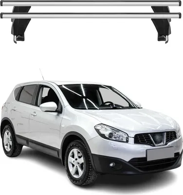 Image de Menabo Barres de toit Transversales pour Nissan Qashqai J10 2006-2014 Alu Gris