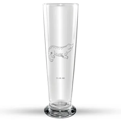 Produktbild von Mr. & Mrs. Panda Weißbierglas Krokodil - Transparent - Geschenk, Bier Glas, Beste Freundin, Bierglas, Mr Mrs Weizenglas, Krokodile, Meer, Reiselust, Weizen, Weizenbier