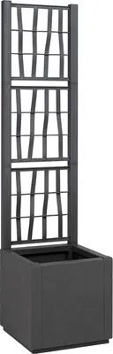Produktbild von Möbel Pflanzkasten mit Rankgitter Dunkelgrau 36x36x140 cm - Beete 42006500
