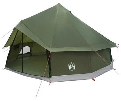 Zdjęcie produktu dla Namiot tipi vidaXL, oliwkowa zieleń, 400 x 400 x 250 cm, poliester i stal