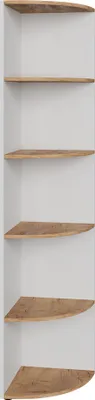 Produktbild von ViccoRohová policaEcki,40 x 180.6 cm ,Biely/zlatý dub