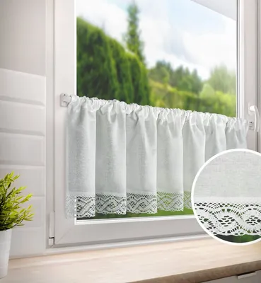 Zdjęcie produktu dla Dekoracyjna krótka witrażowa zasłona do kuchni MATYLDA 40x150 cm MyBestHome