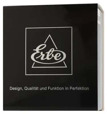 Image de Erbe Solingen Set de rasage Rhodium bois de wengé avec support (3 pièces)