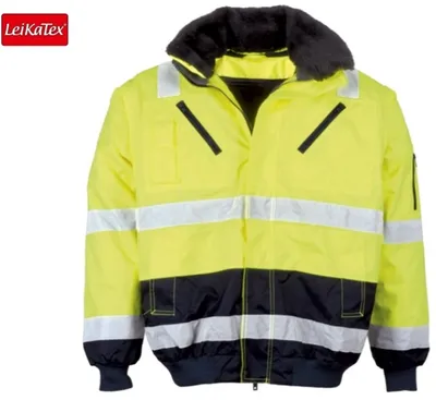 Produktbild von Piloten Warnschutz Jacke nach EN 471 & EN 343 Neongelb Größe XL