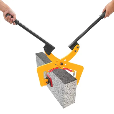 Produktbild von Steinhebeklemmen bis 325 kg - Verstellbare Bordsteinzange für Steintransport