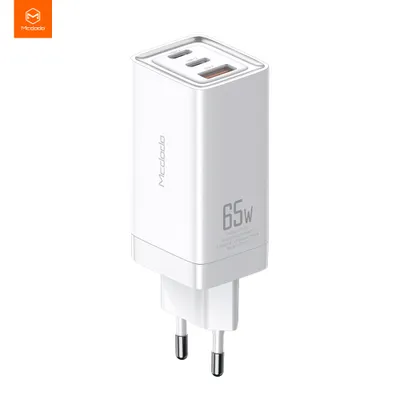 Image de Mcdodo GaN chargeur do sítě, 220V, 65W, 2x USB-C, 1x USB-A, blanc