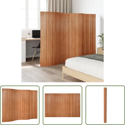 Obrázok produktu pre The Living Store Paravent Brown 165x250 cm Bamboo