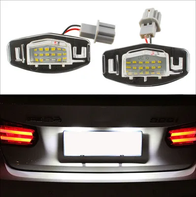 Produktbild von 2x 18 LED PREMIUM Kennzeichenbeleuchtung für Honda Accord VI VII Civic VII VIII