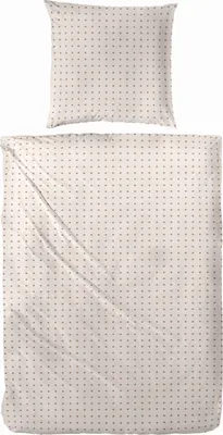 Produktbild von Primera Perkal Bettwäsche 155x220 cm Punkte Pünktchen beige sand 133042-77