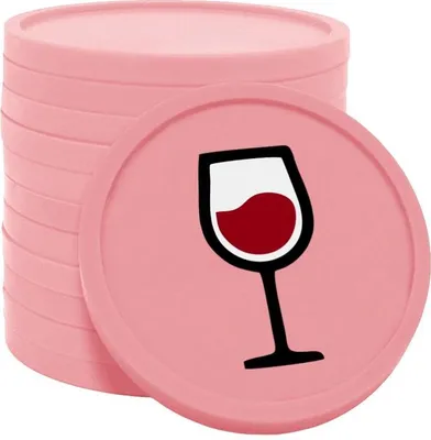 Obrázok produktu pre CombiCraft žetóny na víno baby pink - Ø29mm - 100 kusov
