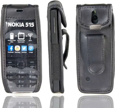 Zdjęcie produktu dla Ledertasche mit Gürtelclip für Nokia 515