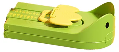 Produktbild von Kinder-Fußmessgerät, hochpräzises Schuhgrößenmessgerät, sicheres tragbares Kindermessgerät, Grün