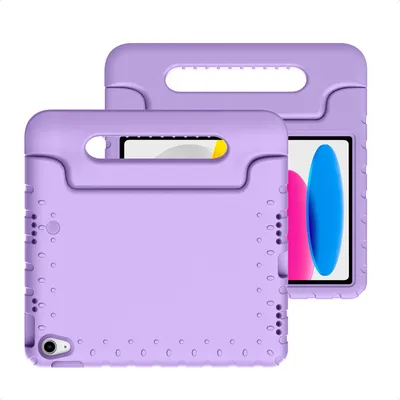 Produktbild von imoshion Schutzhülle mit Handgriff kindersicher iPad 11 (2025) 11 Zoll A16 / iPad 10 (2022) 10.9 Zoll - Lila