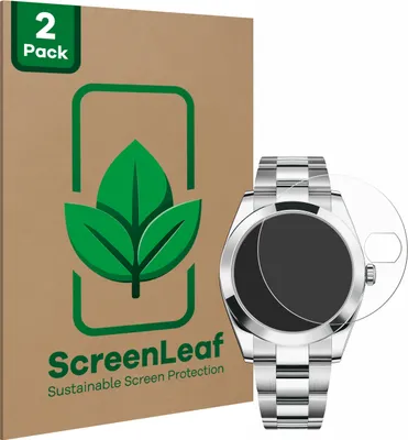 Produktbild von 2x ScreenLeaf Schutzfolie für Rolex Datejust 41 nachhaltiger Displayschutz Display Schutz Folie Klar Transparent