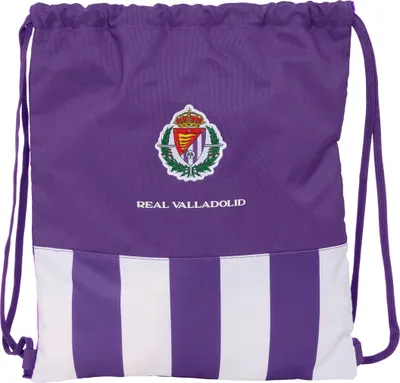 Produktbild von Rucksacktasche mit Bändern Real Valladolid C.F. Weiß Lila 35 x 40 x 1 cm