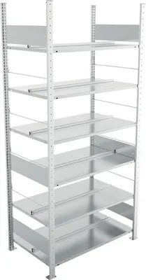 Produktbild von S3 Büro Steck Compact GR 2200 x 1000 x 600 vzk kpl. mit 6 Böden ohne Abdeckboden - doppelseitig