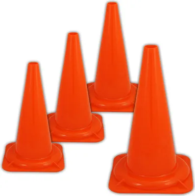 Produktbild von UvV Leitkegel Warnleitkegel 48cm leuchtend orange 4 Stk.