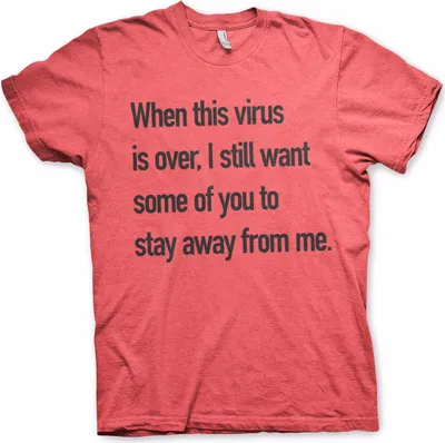 Produktbild von Stay Away From Me T-Shirt - Large - Heather-Red