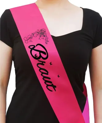 Produktbild von Oblique Unique Schärpe Braut JGA Junggesellinnenabschied Hen Party Bride to be pink