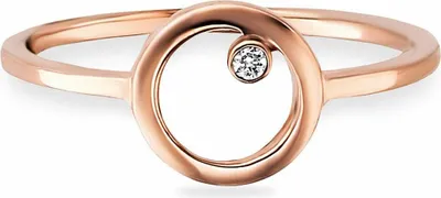 Produktbild von cai Ring 925/- Sterling Silber rot 054 (17,2) Zirkonia weiß 273271222