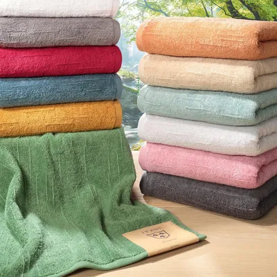 Produktbild von Ross Premium Uni Handtücher Boucle Handtuch 50x100 cm granat