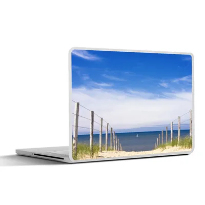 Produktbild von MuchoWow® Laptop Aufkleber Sticker Cover Meer - Himmel - Blau 32.5x23.5 cm - Sticker für Laptop - Selbstklebend