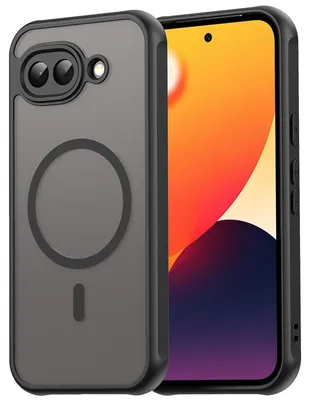 Produktbild von Magnet-Case für Google Pixel 10a Hülle Magsafe Schutzhülle Stoßfest TPU-Rahmen starker Magnetring, Schwarz