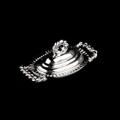 Produktbild von Puppenhaus Teller & Cloche | Puppenstubenzubehör 1:12