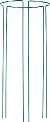 Image de Tuteur pour plantes - Tuteurs métalliques en forme d'anneau pour fleurs - Lot de 6 pièces - Hauteur 3×90 cm + 3×115 cm - Stable - Grand - Vert