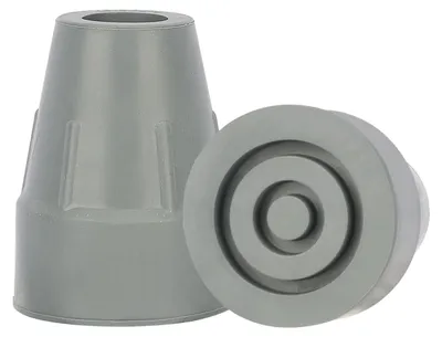 Productafbeelding van 2-Pack Rubberen Wandelstokdoppen met Extra Brede Antislip Basis