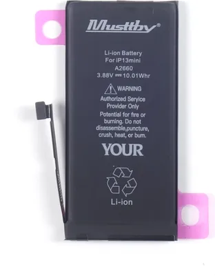 Produktbild von Musttby Akku für Apple iPhone 13 Mini 2580mAh Handy Akku Li-Ion Ersatzakku Smartphone Batterie Reparatur