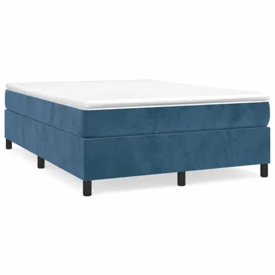 Produktbild von Boxspringbettgestell Dunkelblau 140x200 cm Samt