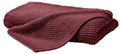 Immagine prodotto di Hahn Primera coperta a maglia coperta accogliente motivo perla 130x170 cm marsala 545001-229