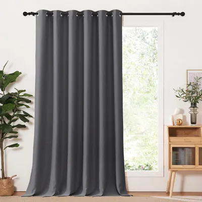 Immagine prodotto di Tenda a pannello scorrevole, velluto, grigio scuro, 125 x 190 cm, oscurante