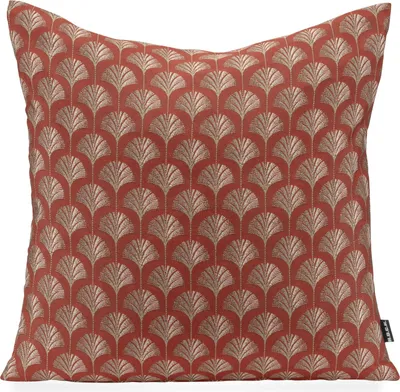 Produktbild von H.O.C.K. Erny Dekokissen 50x50cm bordeaux gold Gingko