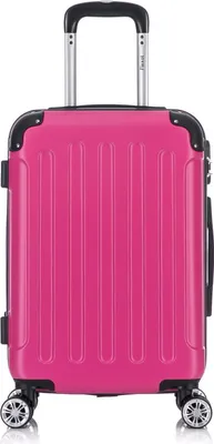 Produktbild von Flexot® F-2045 Handgepäck Bordcase Trolley Koffer Reisekoffer Hartschale Doppeltragegriff mit Zahlenschloss Gr. M Farbe Rose