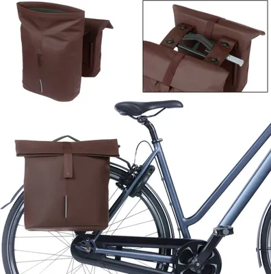 Produktbild von Basil Doppelpacktasche City MIK roasted brown, 12x30x33cm, 28-32ltr