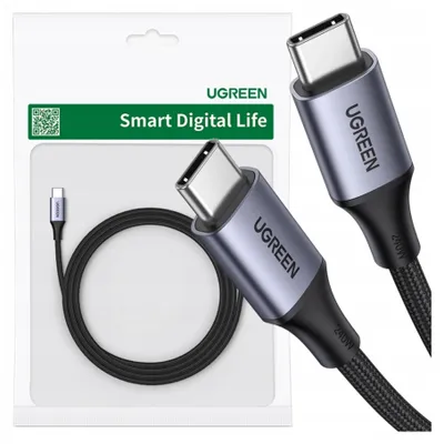Zdjęcie produktu dla Kabel Ugreen Us535 Usb-C / Usb-C Pd 240W 5A 1M - Szary