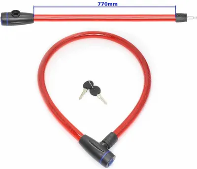 Obrázok produktu pre Zámok proti krádeži 90 cm RED