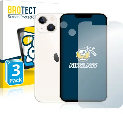 Produktbild von 3x BROTECT Schutzglas für Apple iPhone 13 (Display+Kamera) Schutzfolie Panzer Folie Glas Display Schutz klar
