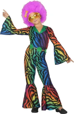 Produktbild von Atosa Zebra-disco-kostüm Für Kinder Mehrfarbig 5-6 Years Mehrfarbig 5-6 Years