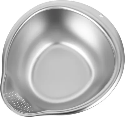 Produktbild von Edelstahl-Abtropfkorb mit Reiswaschsieb, multifunktionale Küchenschüssel zum Waschen von Obst und Gemüse