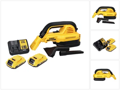 Produktbild von DeWalt DCV 517 D2 Akku Handstaubsauger 18 V 1,9 L + 2x Akku 2,0 Ah + Ladegerät