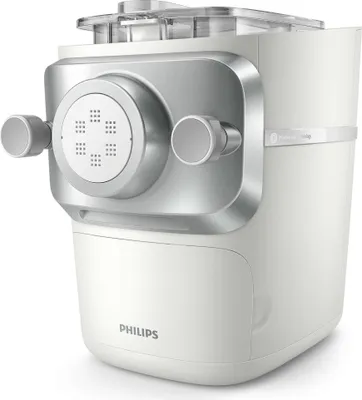 Produktbild von Philips Pastamaker Nudelmaschine 7000 Series inkl. Formaufsätzen für Spaghetti, Lasagne uvm., 200 W, Weiß (HR2660/00)